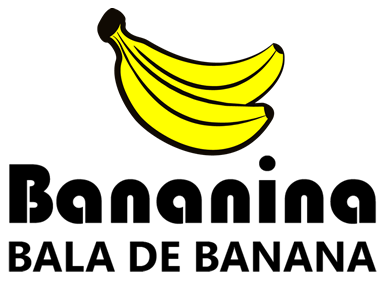 Logomarca Bananina bala de banana