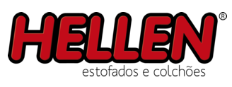 Logotipo Hellen estofados e colchões